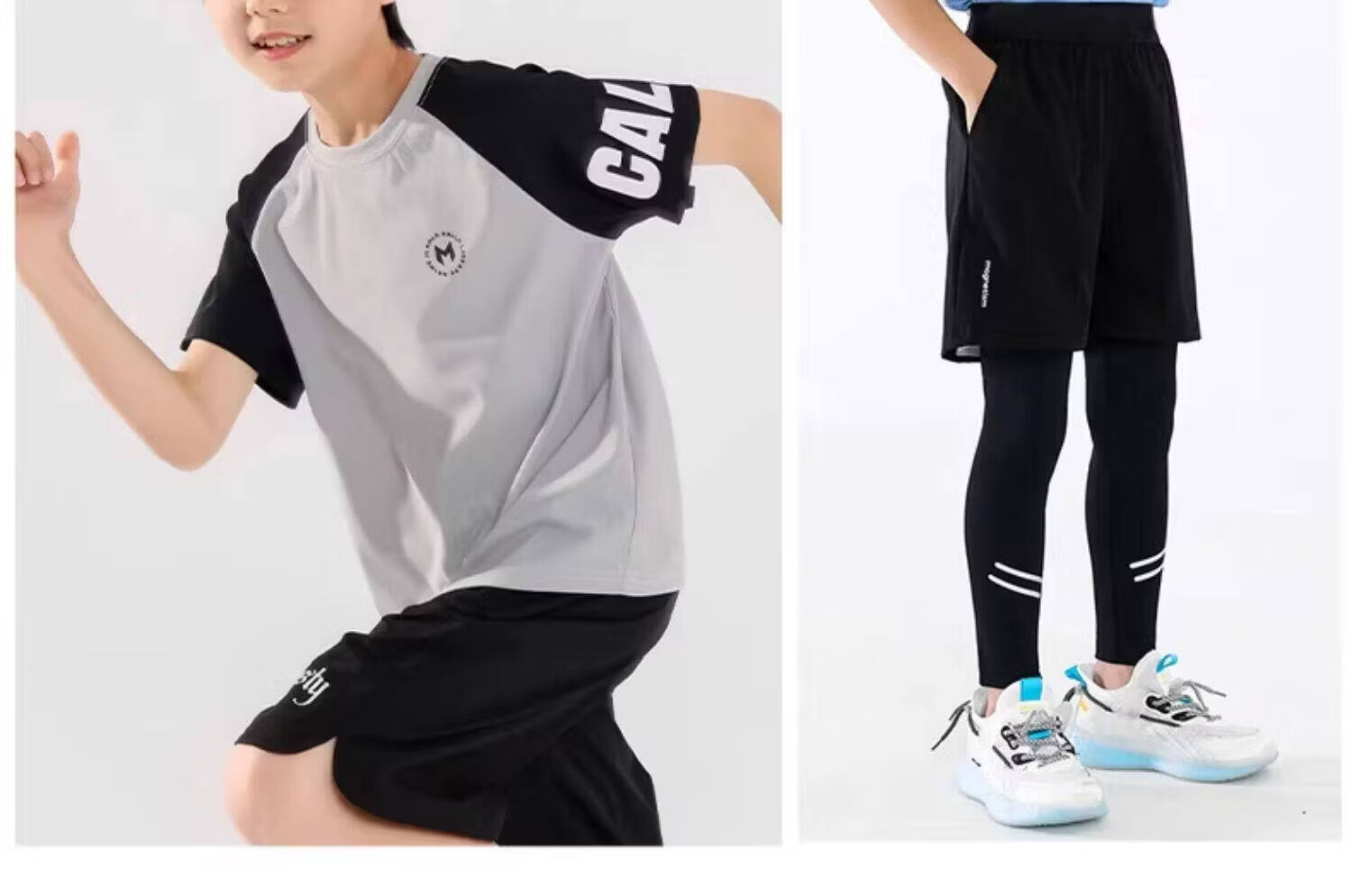 Moonkids Boys Sports Set Summer Quick-Dry Short Sleeve 2026 New Basketball Badminton Large Kids Fitness Training 14